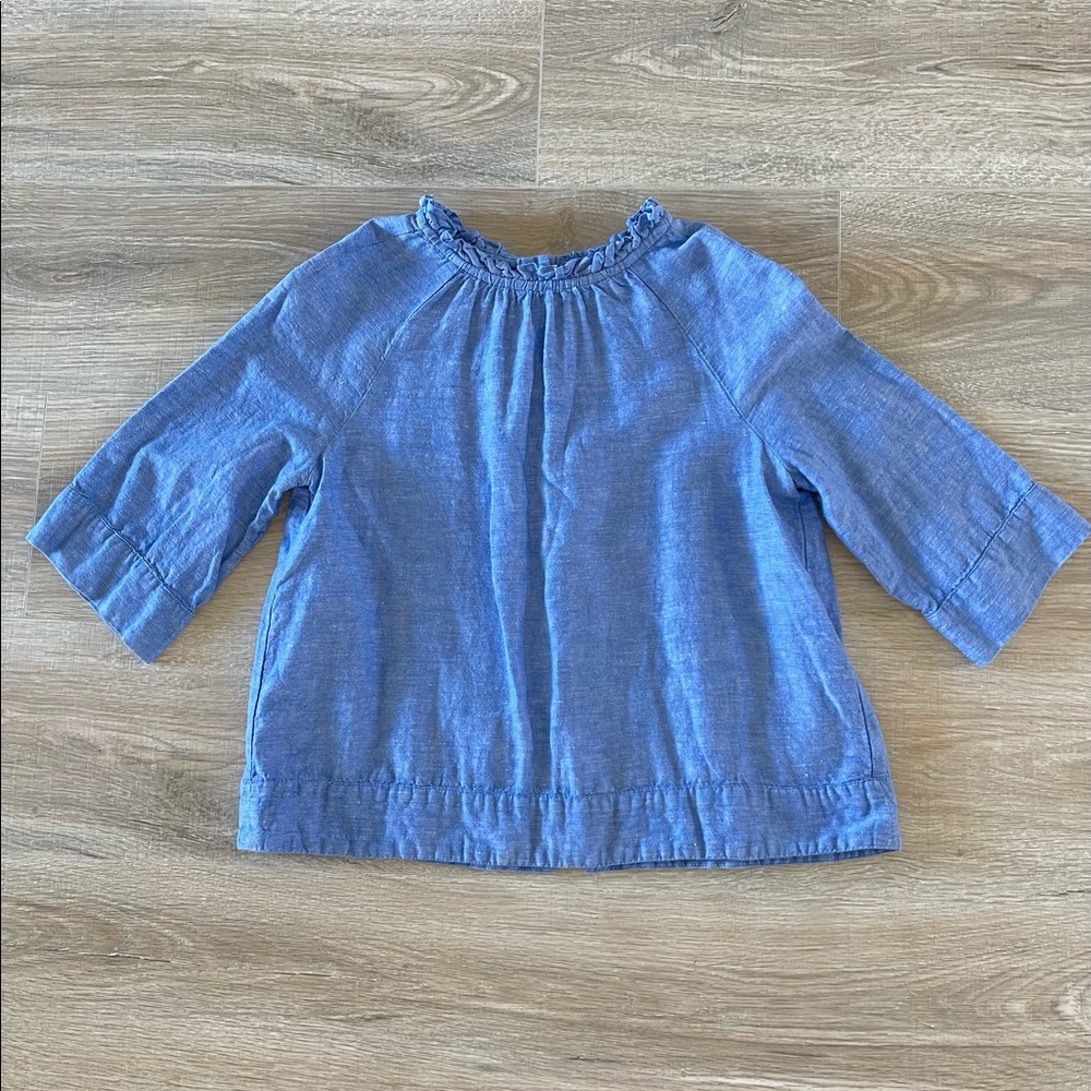 CrewCuts Girls Linen Blend Top
